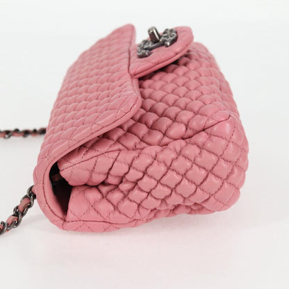Chanel Pink Leather Single Flap