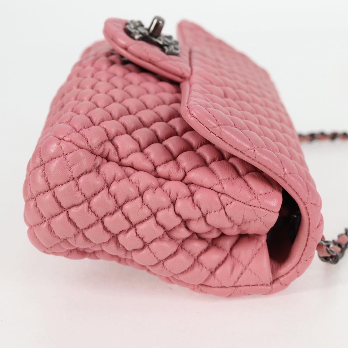 Chanel Pink Leather Single Flap
