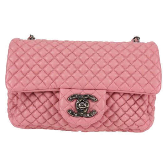 Chanel Pink Leather Single Flap