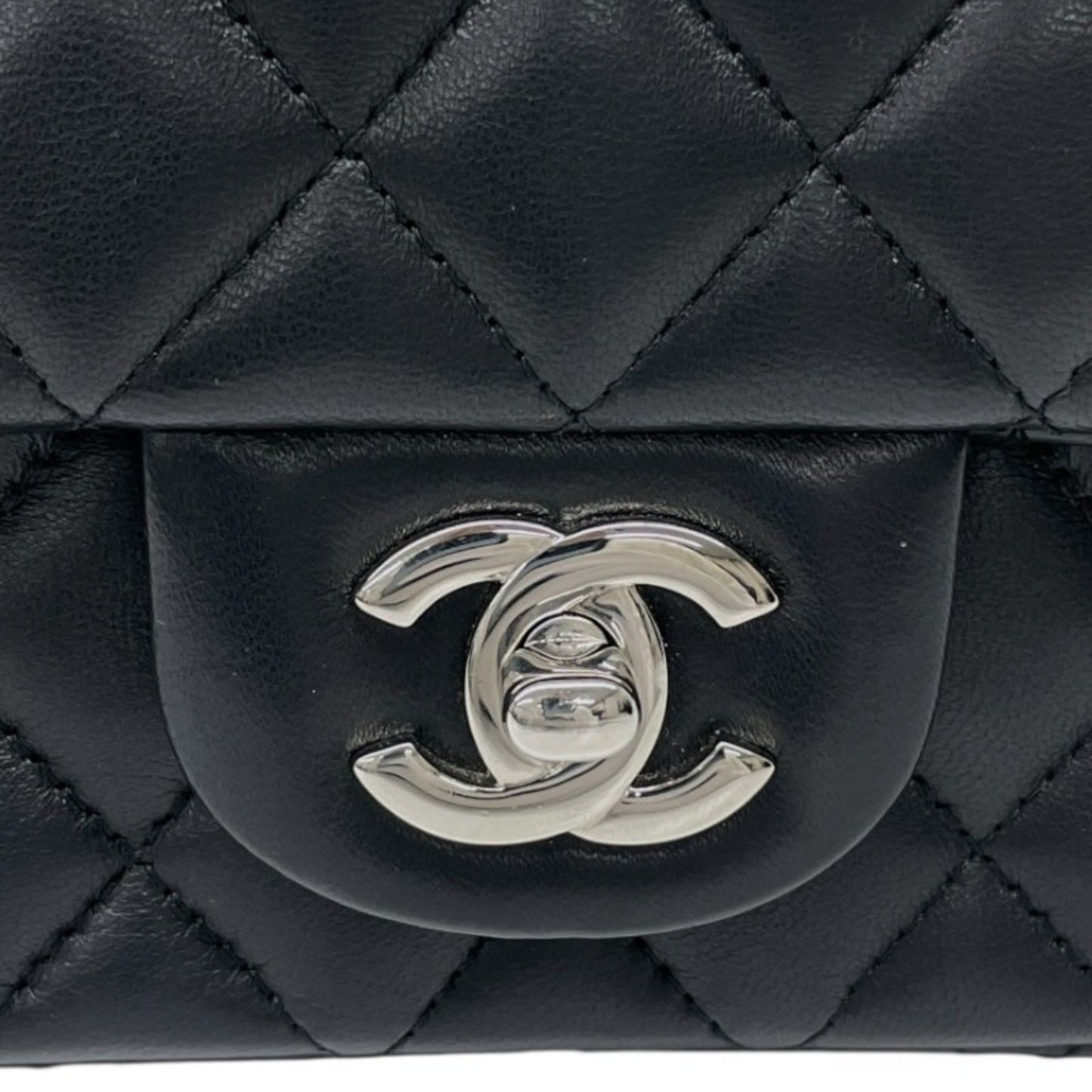 Chanel Black Leather Mini Flap Bag