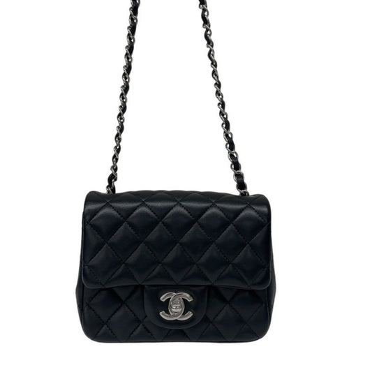 Chanel Black Leather Mini Flap Bag