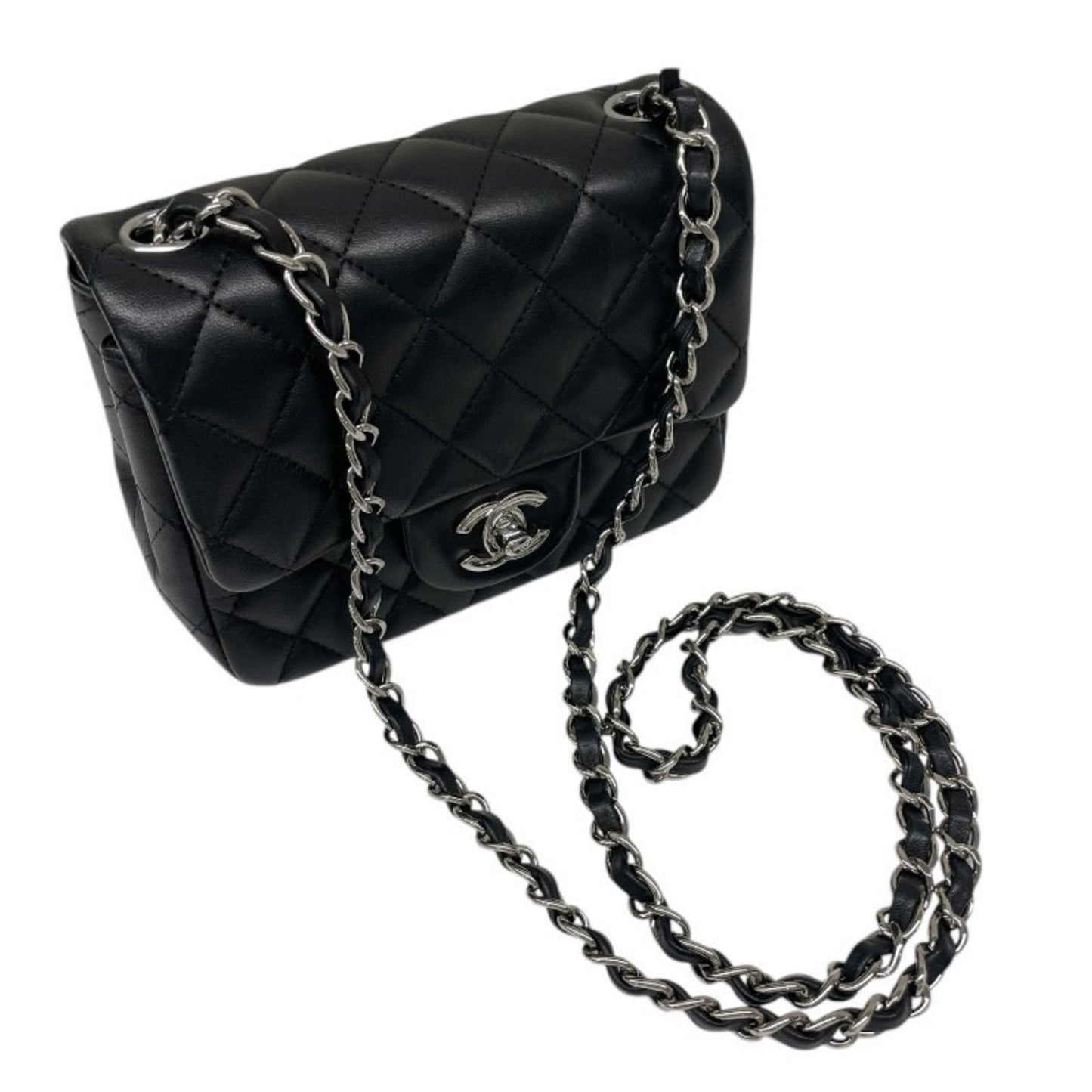 Chanel Black Leather Mini Flap Bag
