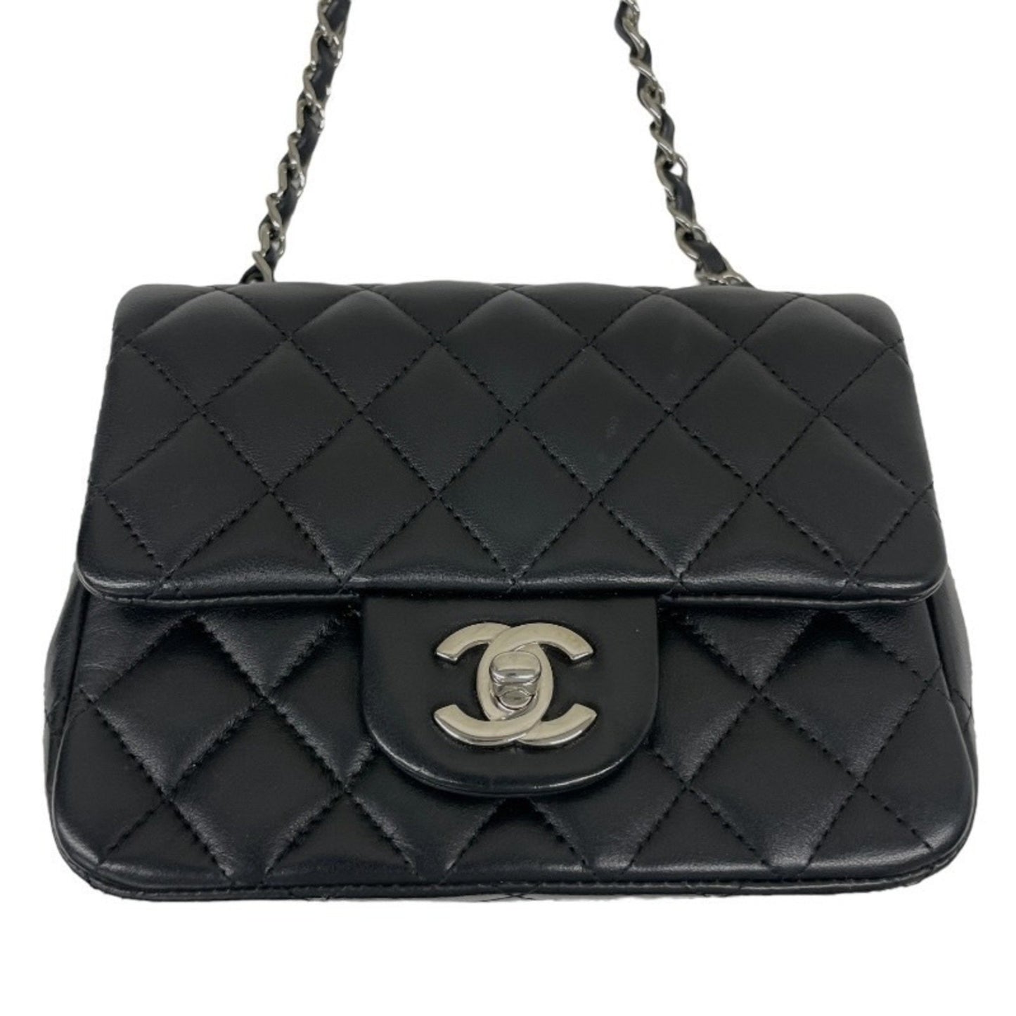Chanel Black Leather Mini Flap Bag