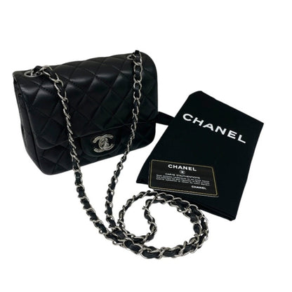 Chanel Black Leather Mini Flap Bag