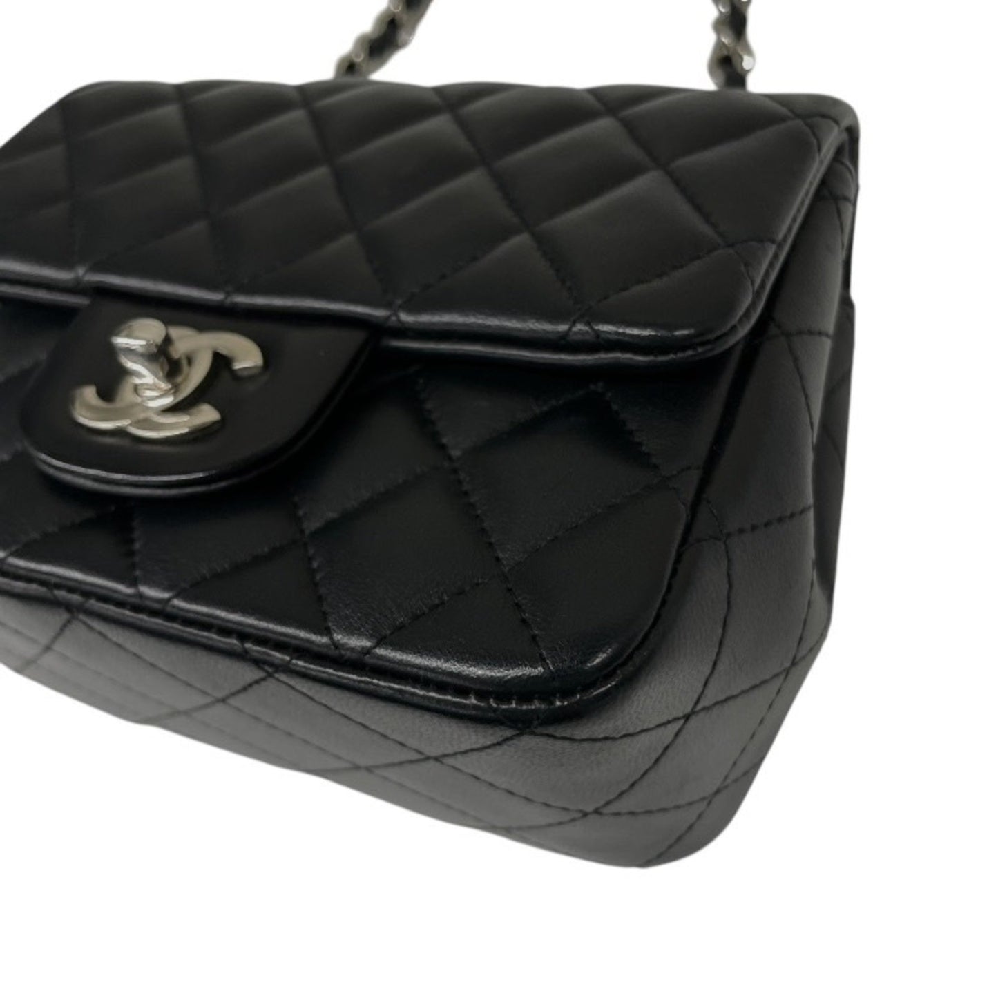 Chanel Black Leather Mini Flap Bag