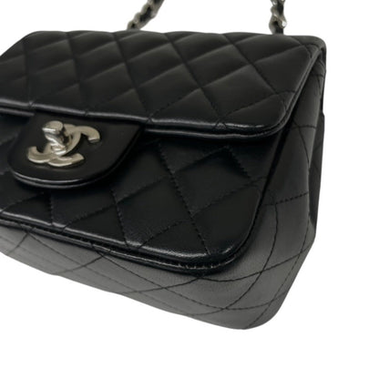 Chanel Black Leather Mini Flap Bag