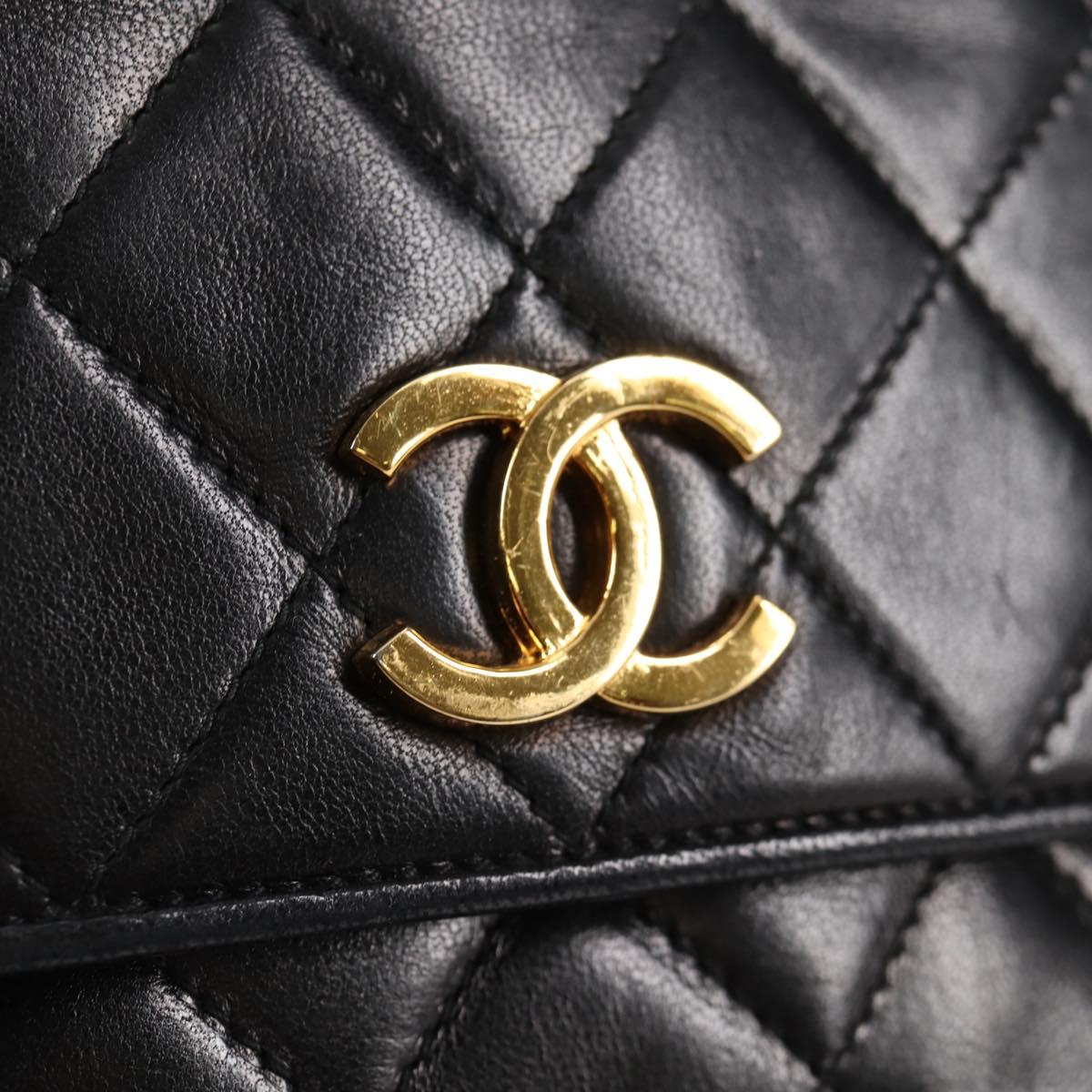 Chanel Black Leather Shoulder