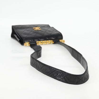 Chanel Black Leather Shoulder