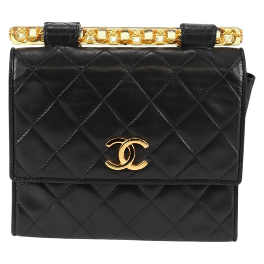 Chanel Black Leather Shoulder