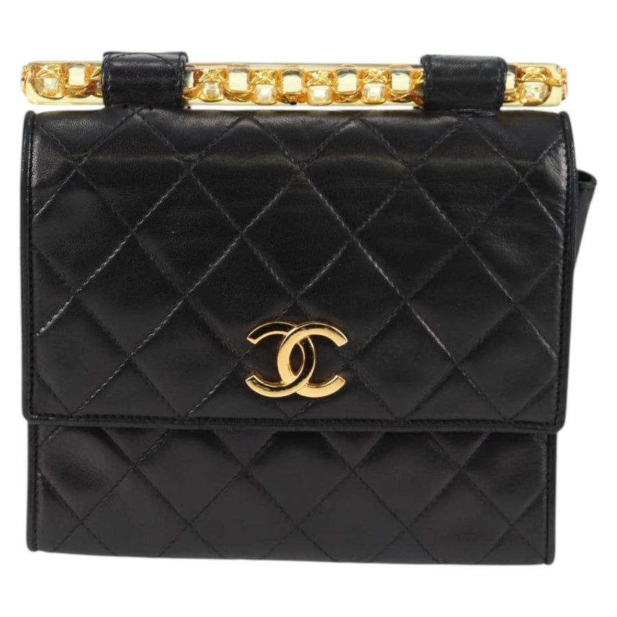 Chanel Black Leather Shoulder
