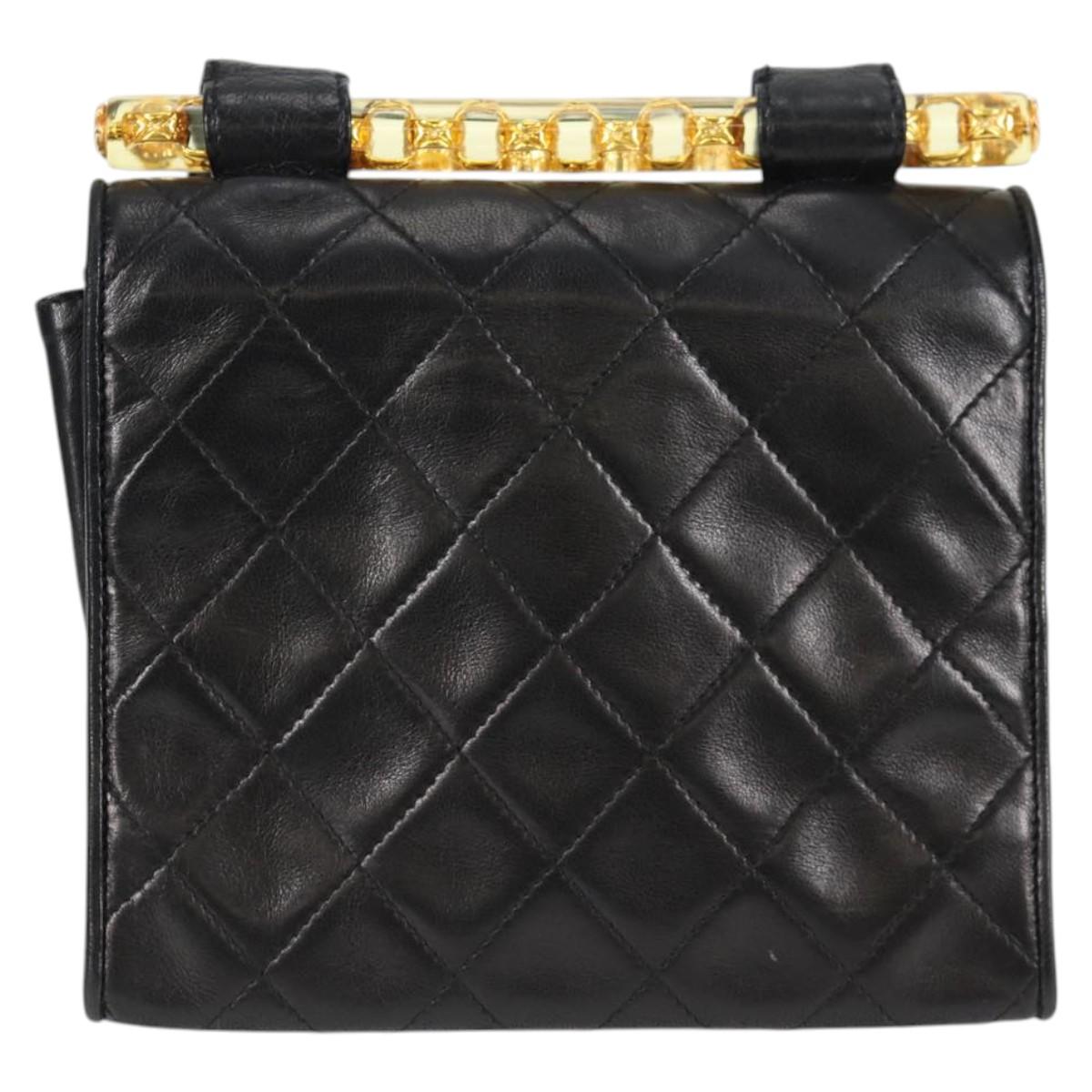 Chanel Black Leather Shoulder