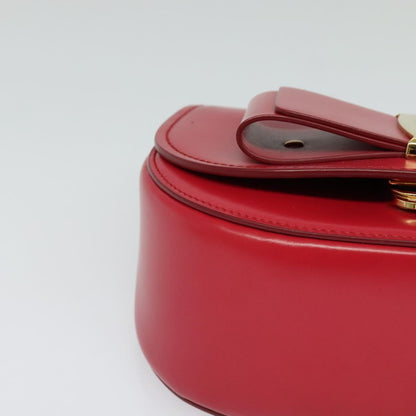 Salvatore Ferragamo Red Leather Vara