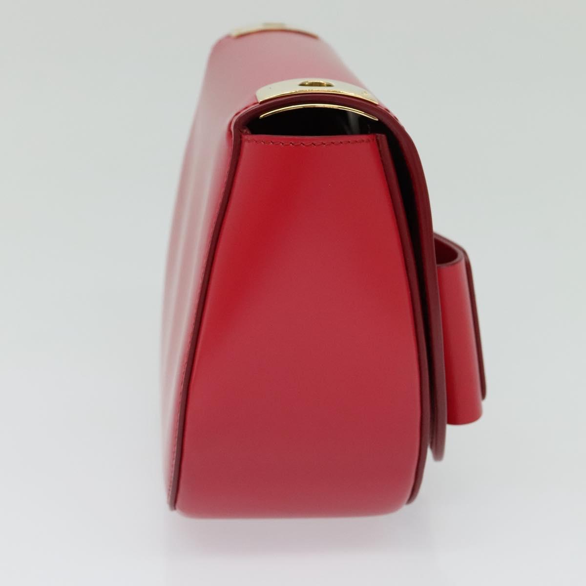 Salvatore Ferragamo Red Leather Vara