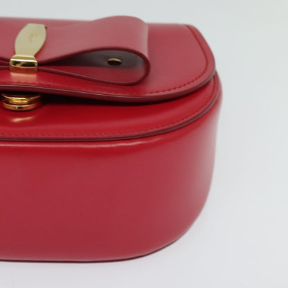 Salvatore Ferragamo Red Leather Vara