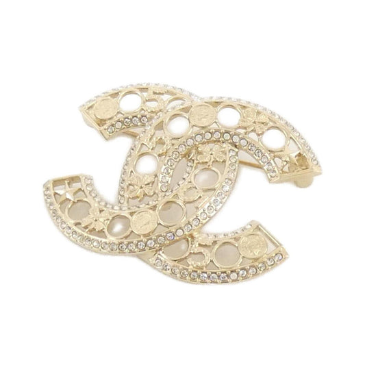 Chanel Gold Gold Plated Coco Mark