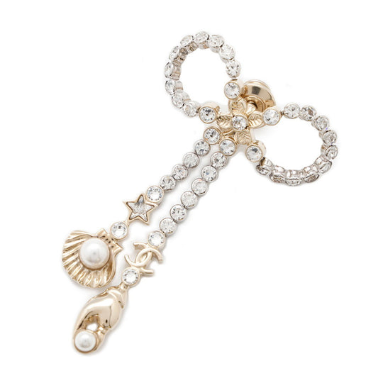 Chanel Silver Metal Coco Mark