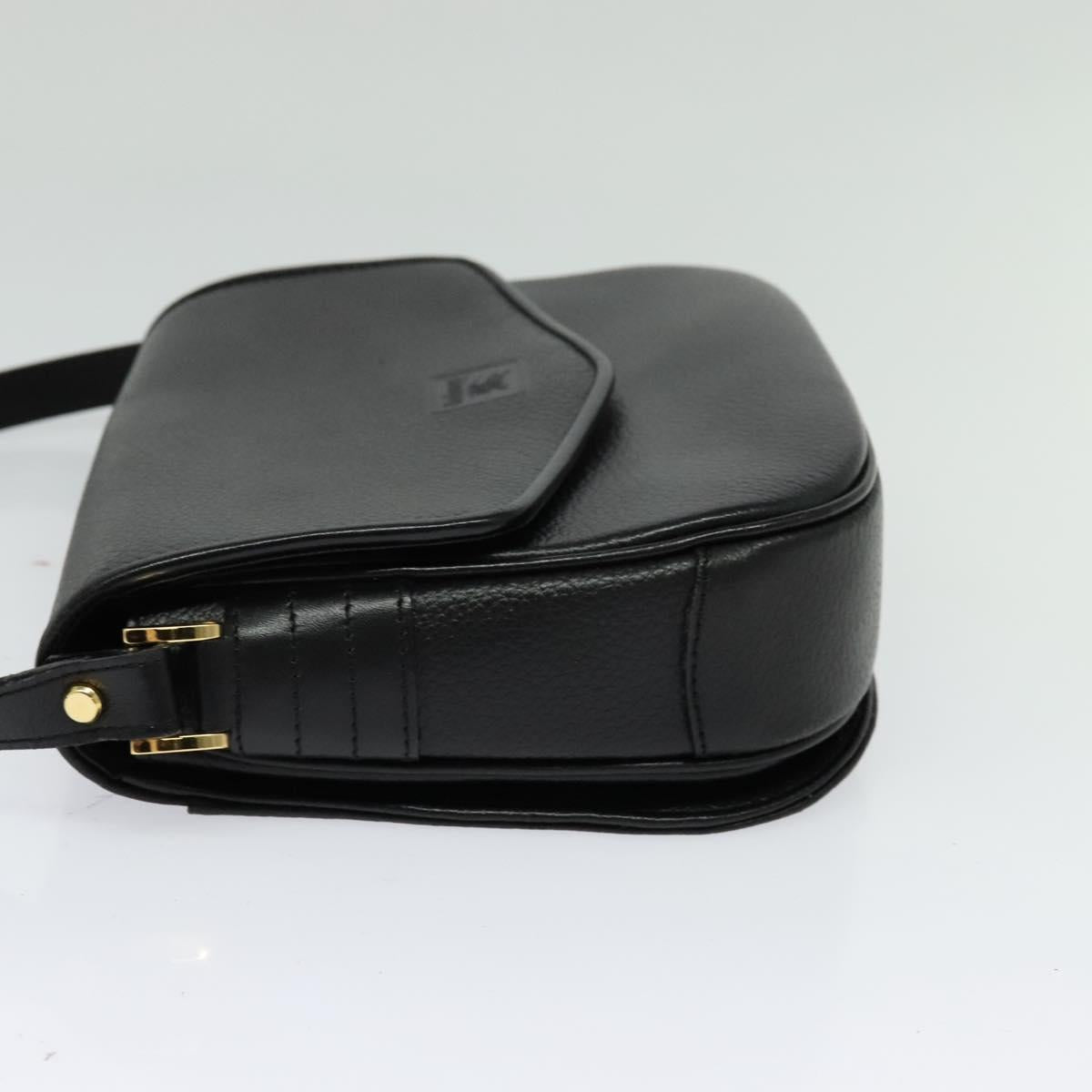 Burberry Black Leather Nova Check