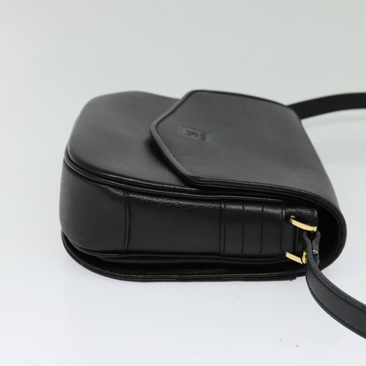 Burberry Black Leather Nova Check
