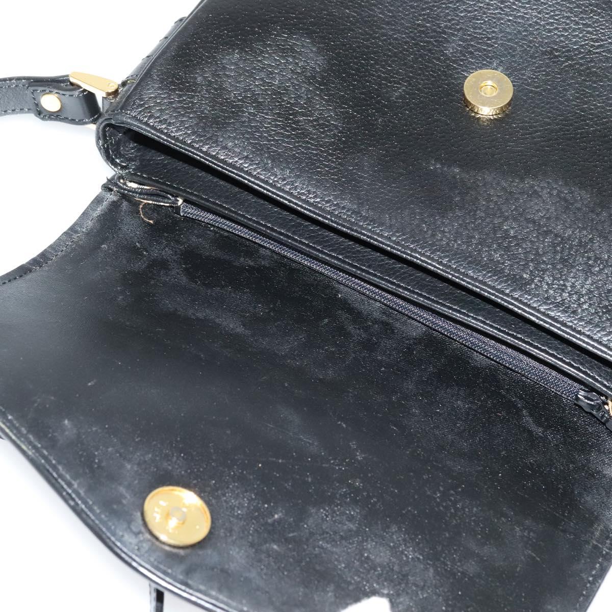 Burberry Black Leather Nova Check