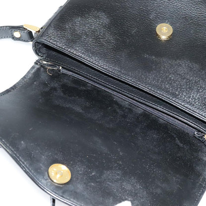 Burberry Black Leather Nova Check