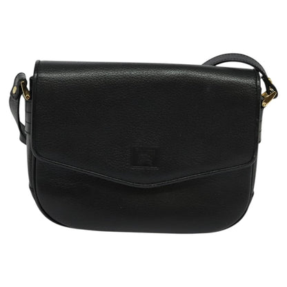 Burberry Black Leather Nova Check