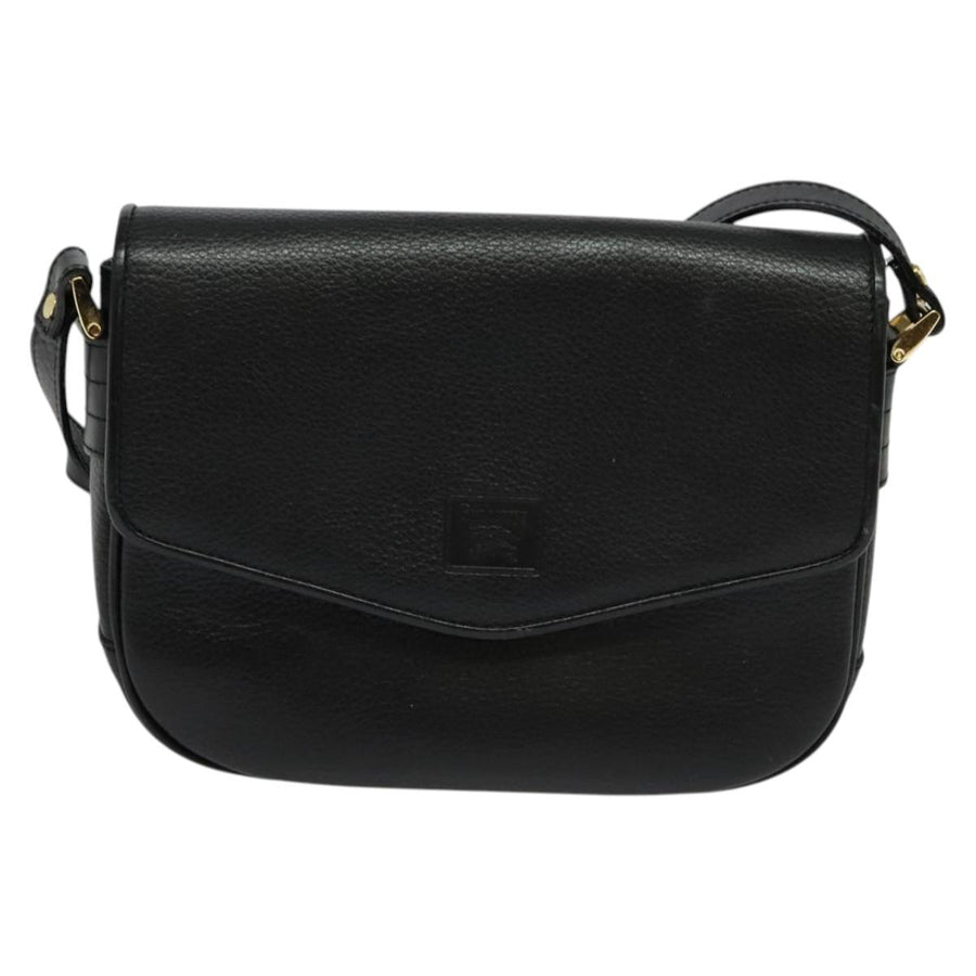 Burberry Black Leather Nova Check