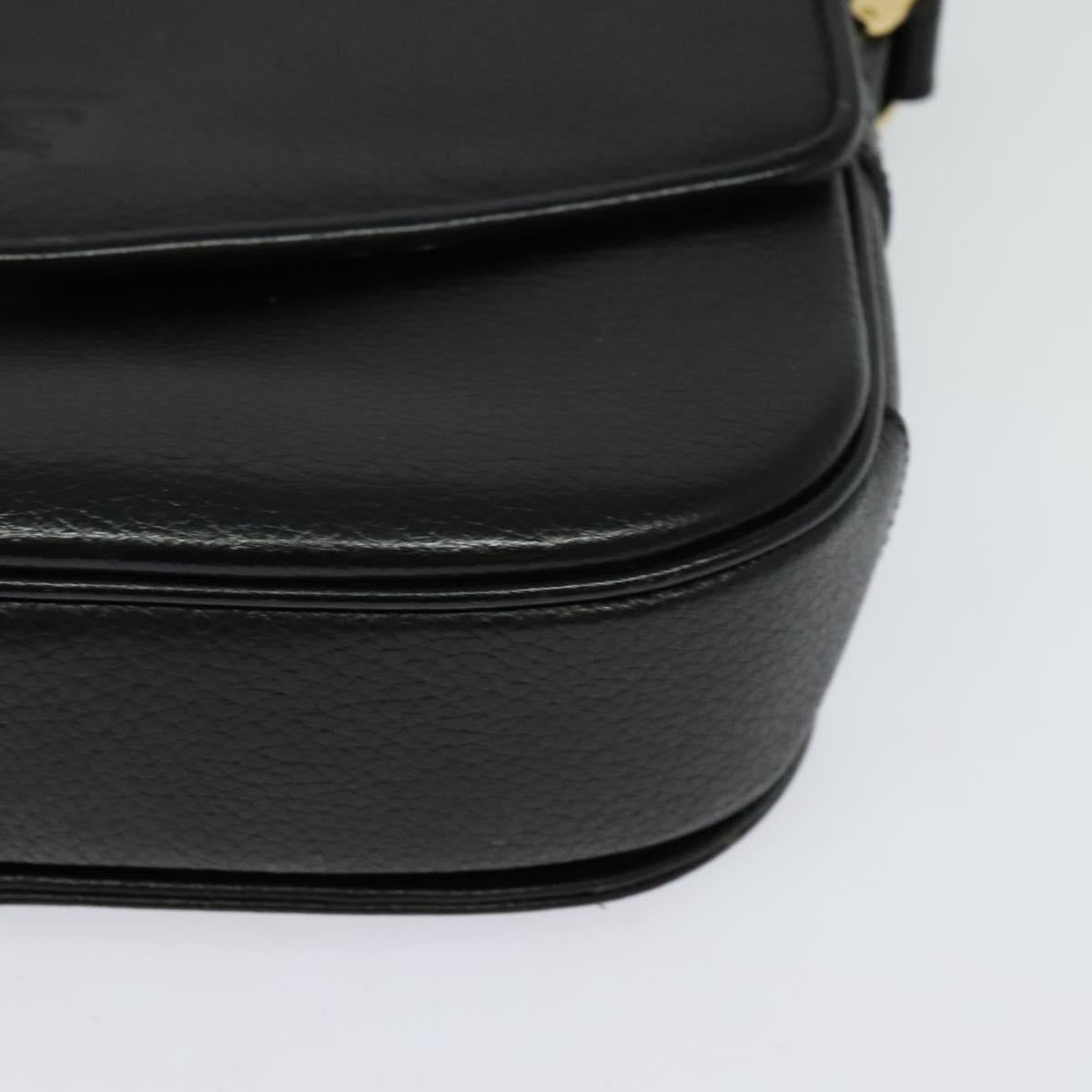 Burberry Black Leather Nova Check