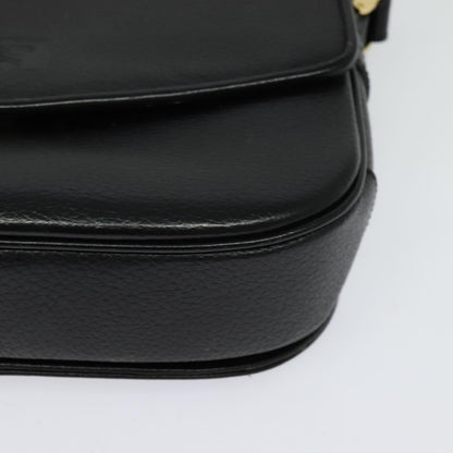 Burberry Black Leather Nova Check