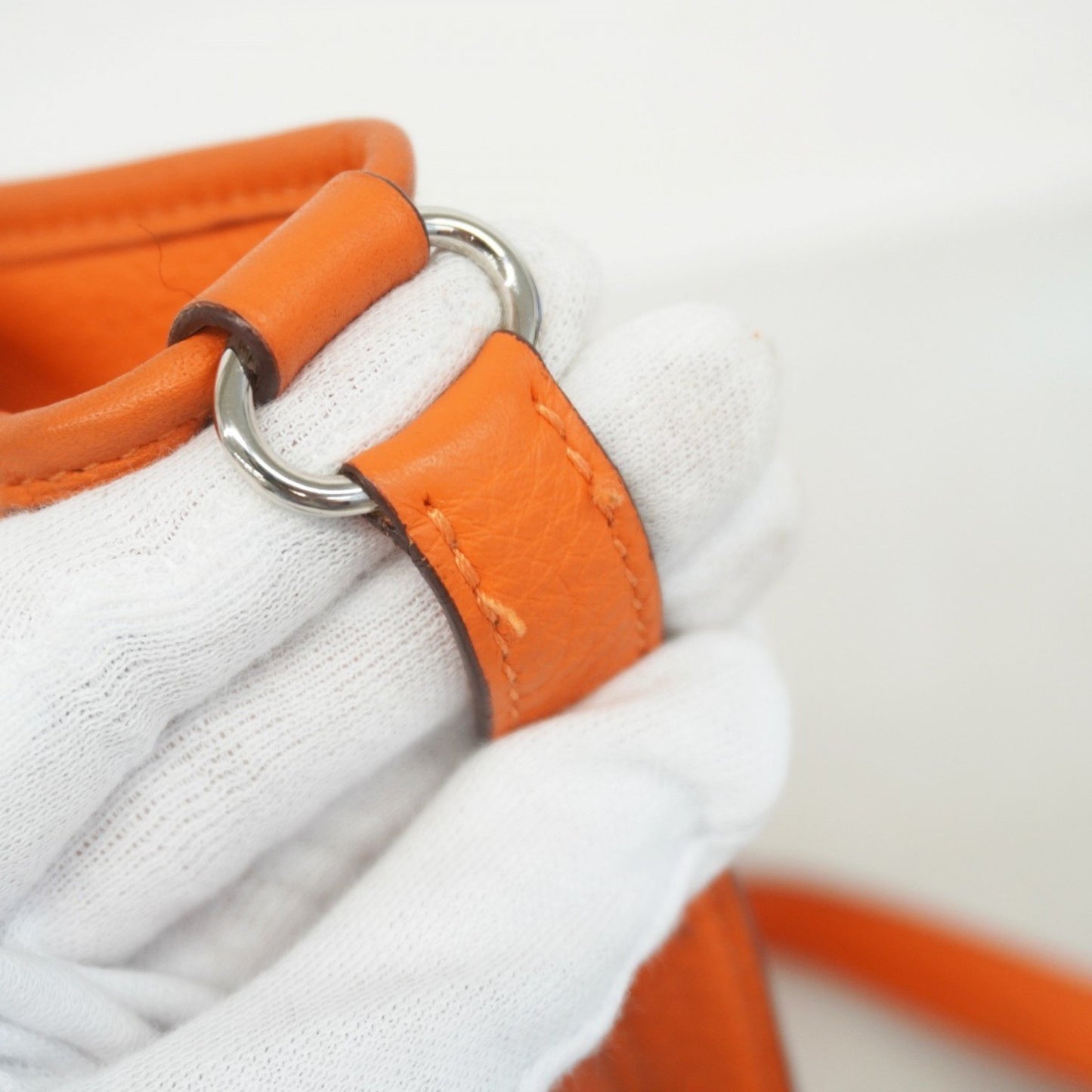 Hermès Orange Leather Vespa