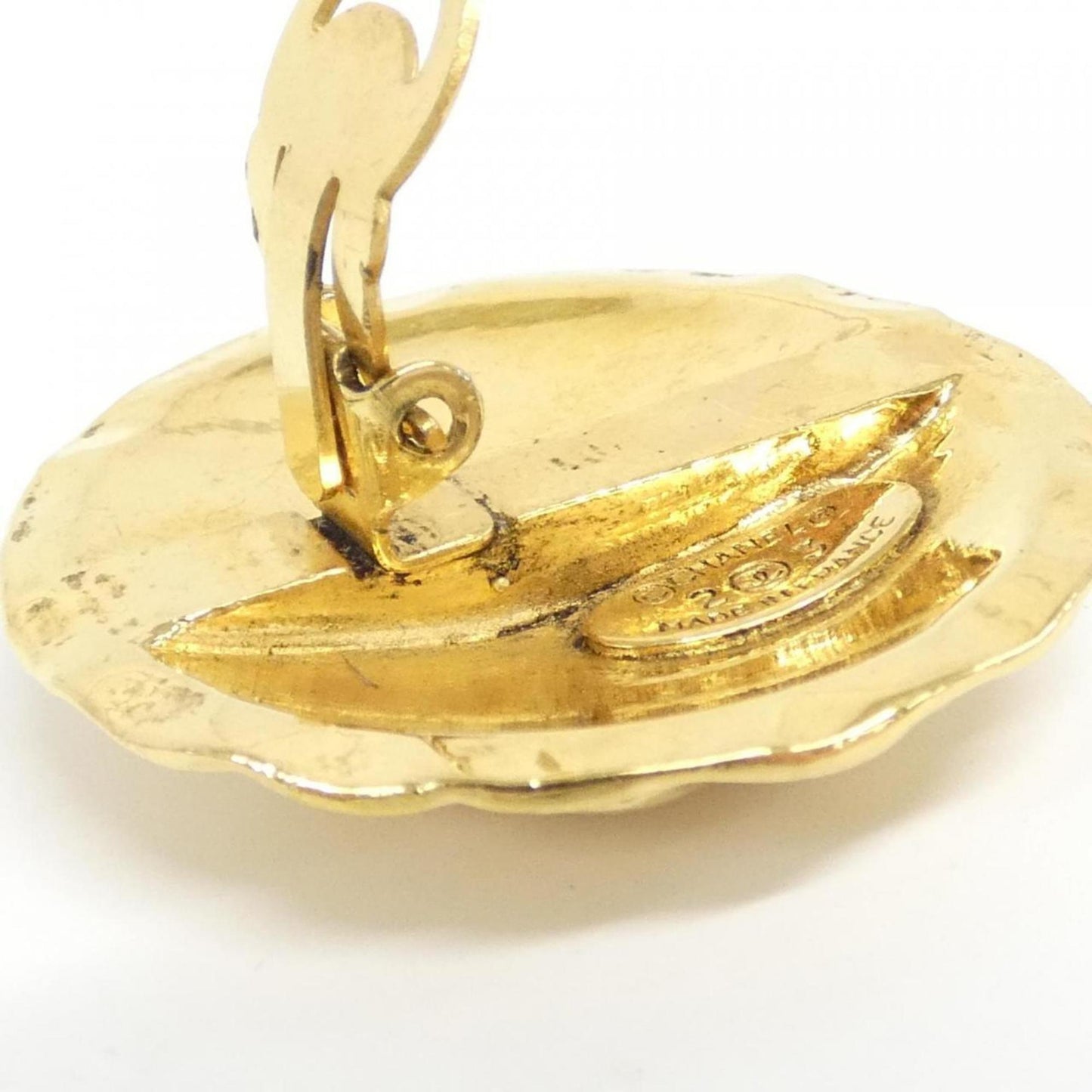 Chanel Gold Gold Plated Coco Mark
