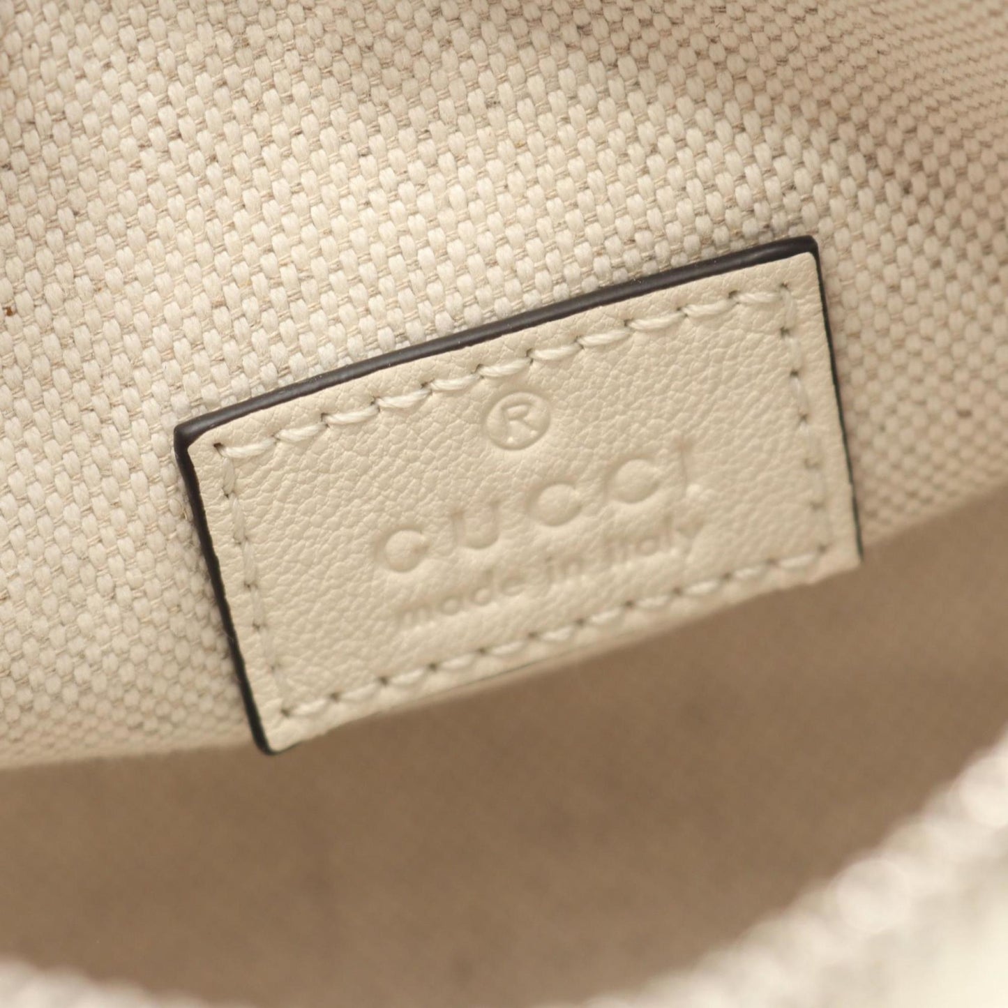 Gucci White Leather --