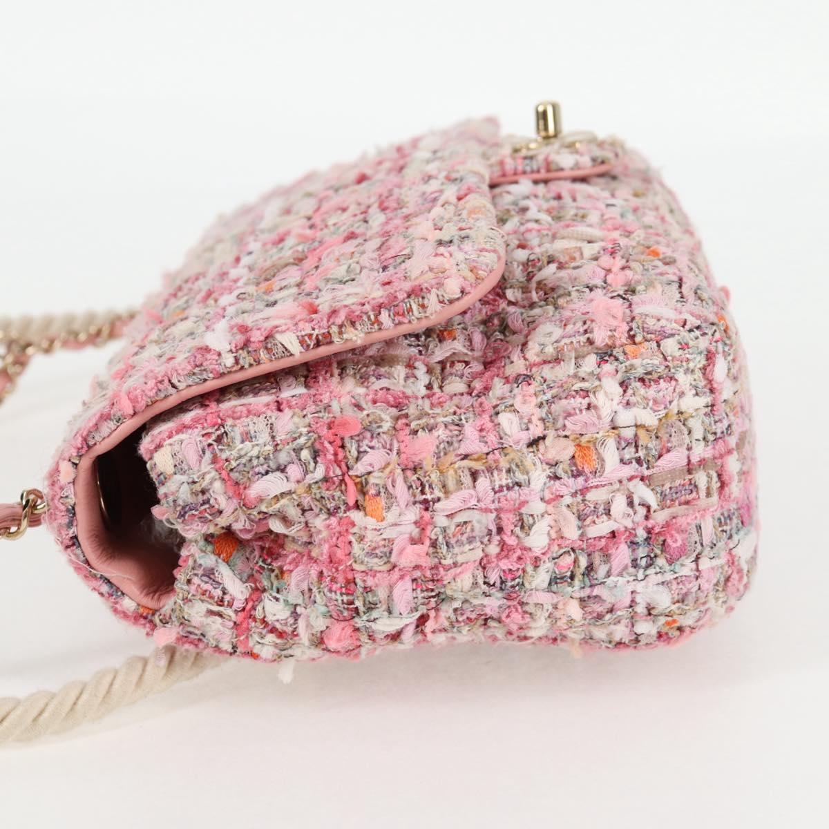 Chanel Pink Velvet Pearl Bag