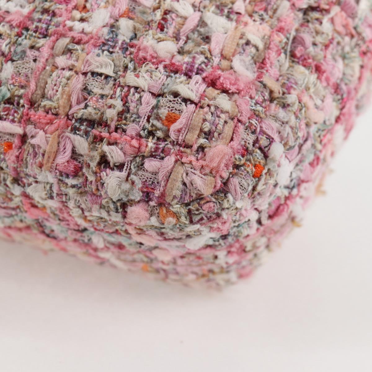 Chanel Pink Velvet Pearl Bag