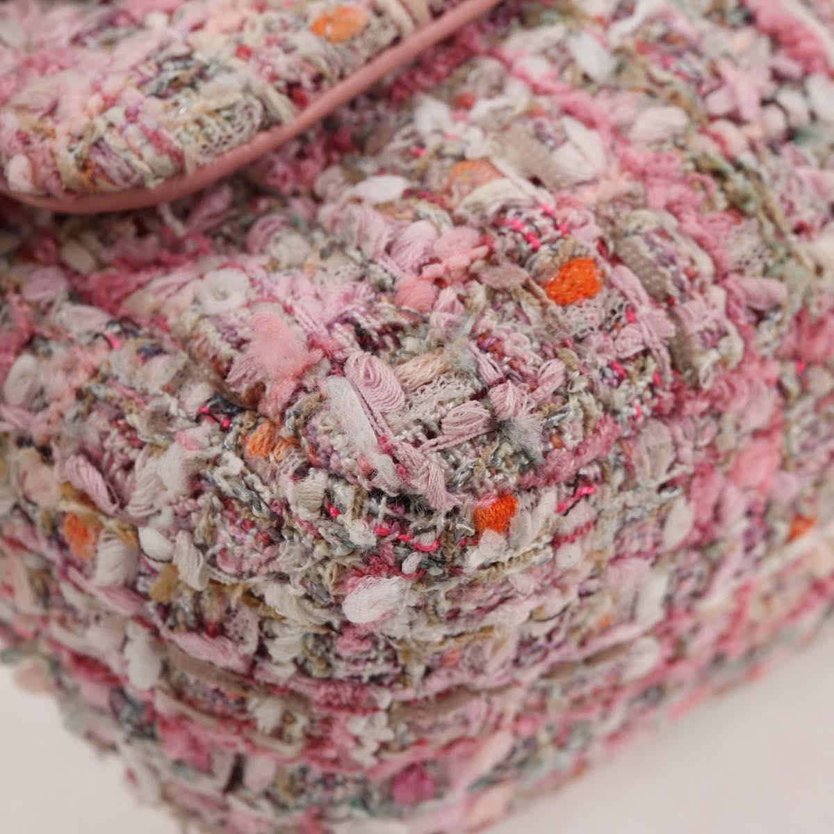 Chanel Pink Velvet Pearl Bag