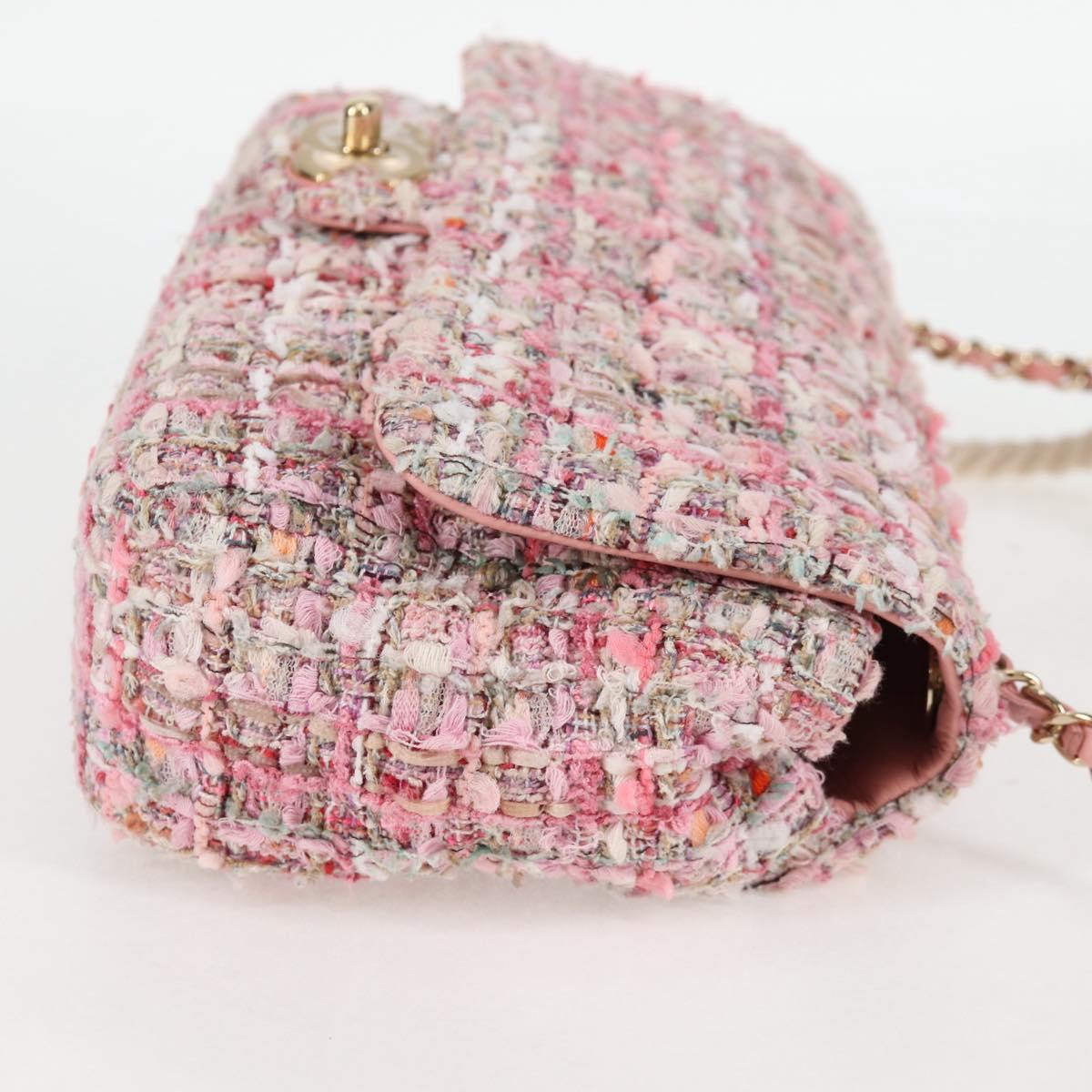 Chanel Pink Velvet Pearl Bag