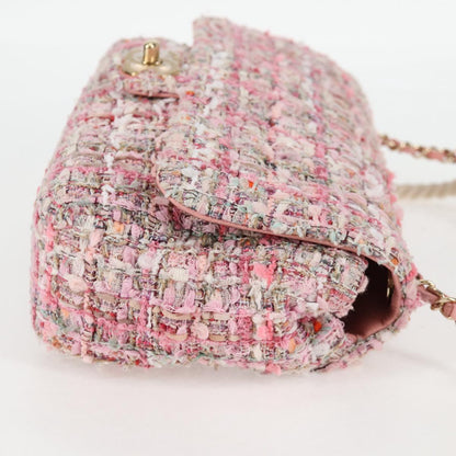 Chanel Pink Velvet Pearl Bag