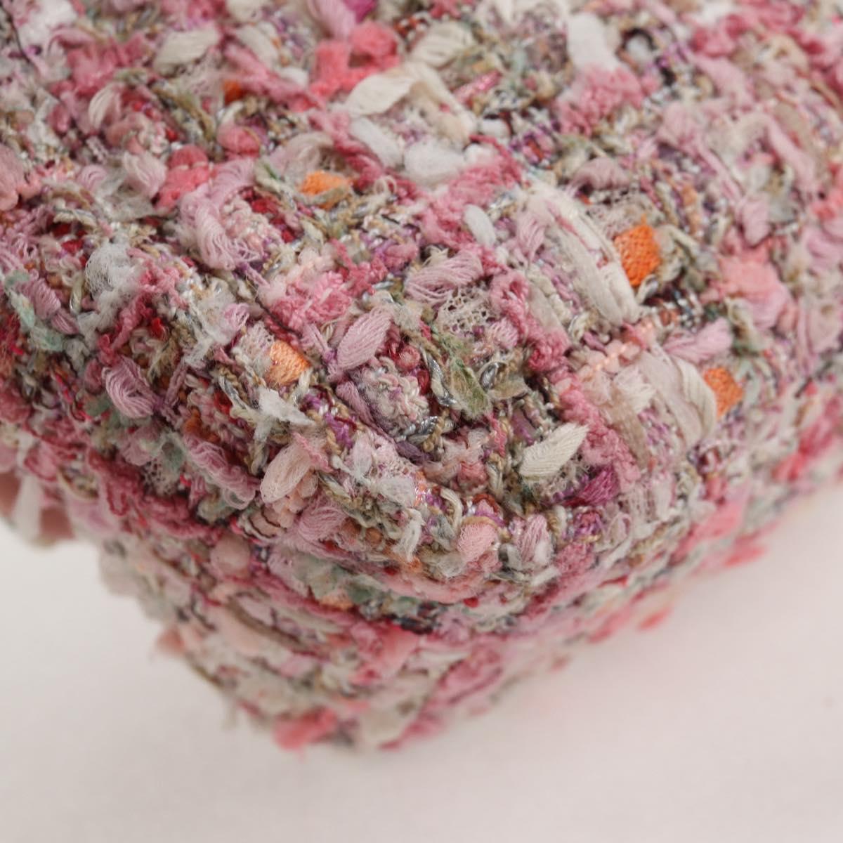 Chanel Pink Velvet Pearl Bag