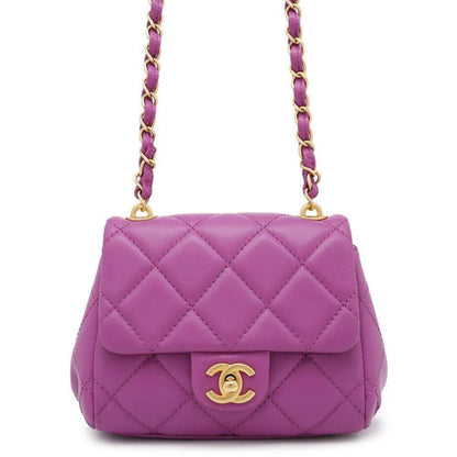 Chanel Brown Leather Bubble Quilt