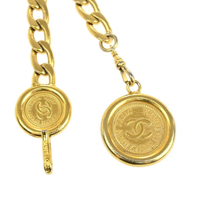 Chanel Gold Gold_plated Cc Logo Elastic Belt