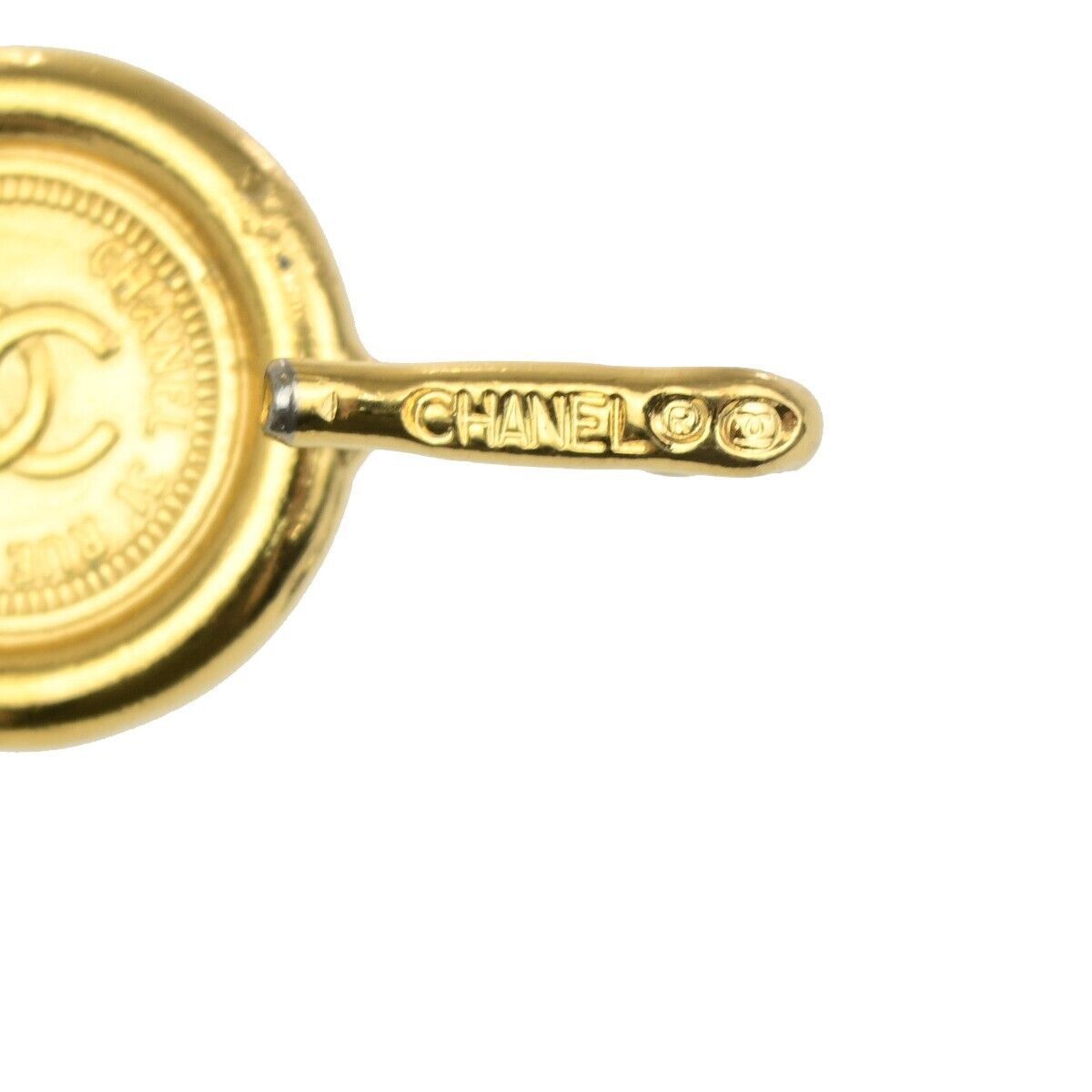 Chanel Gold Gold_plated Cc Logo Elastic Belt