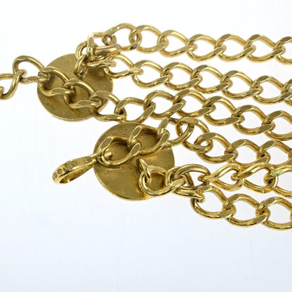 Chanel Gold Gold_plated Cc Logo Elastic Belt