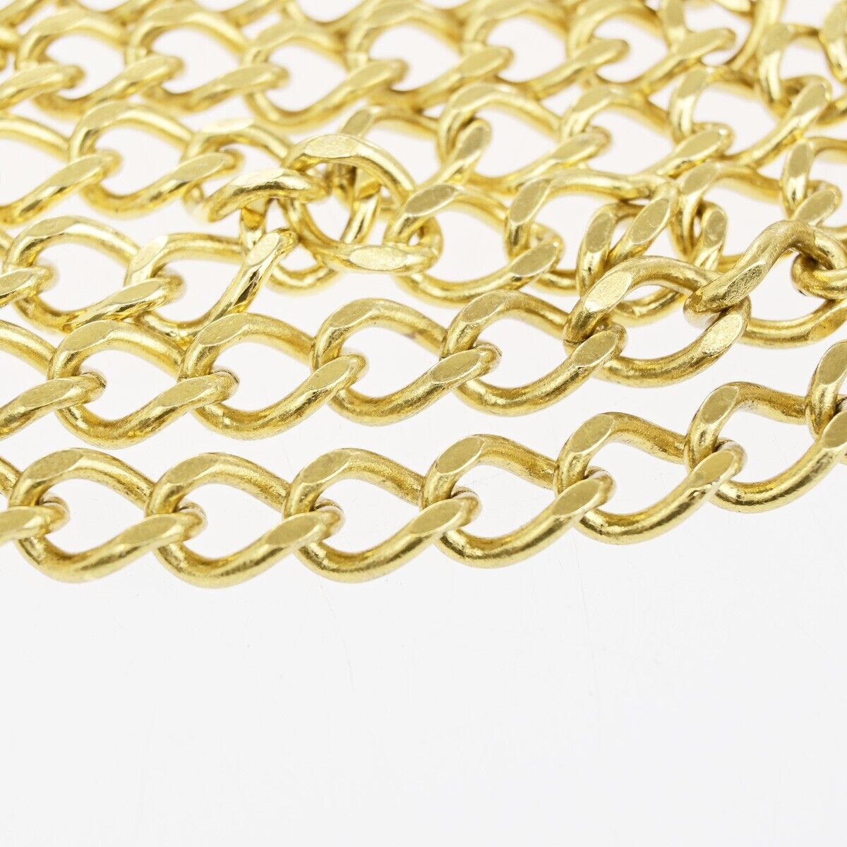 Chanel Gold Gold_plated Cc Logo Elastic Belt