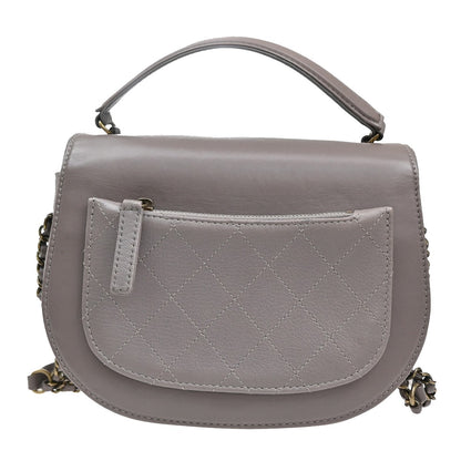 Chanel Purple Leather Coco Curve Flap Messenger