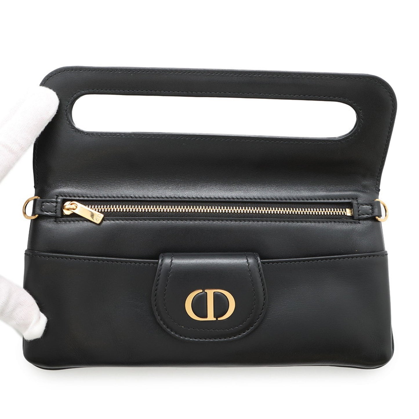 Dior Black Leather Shoulder