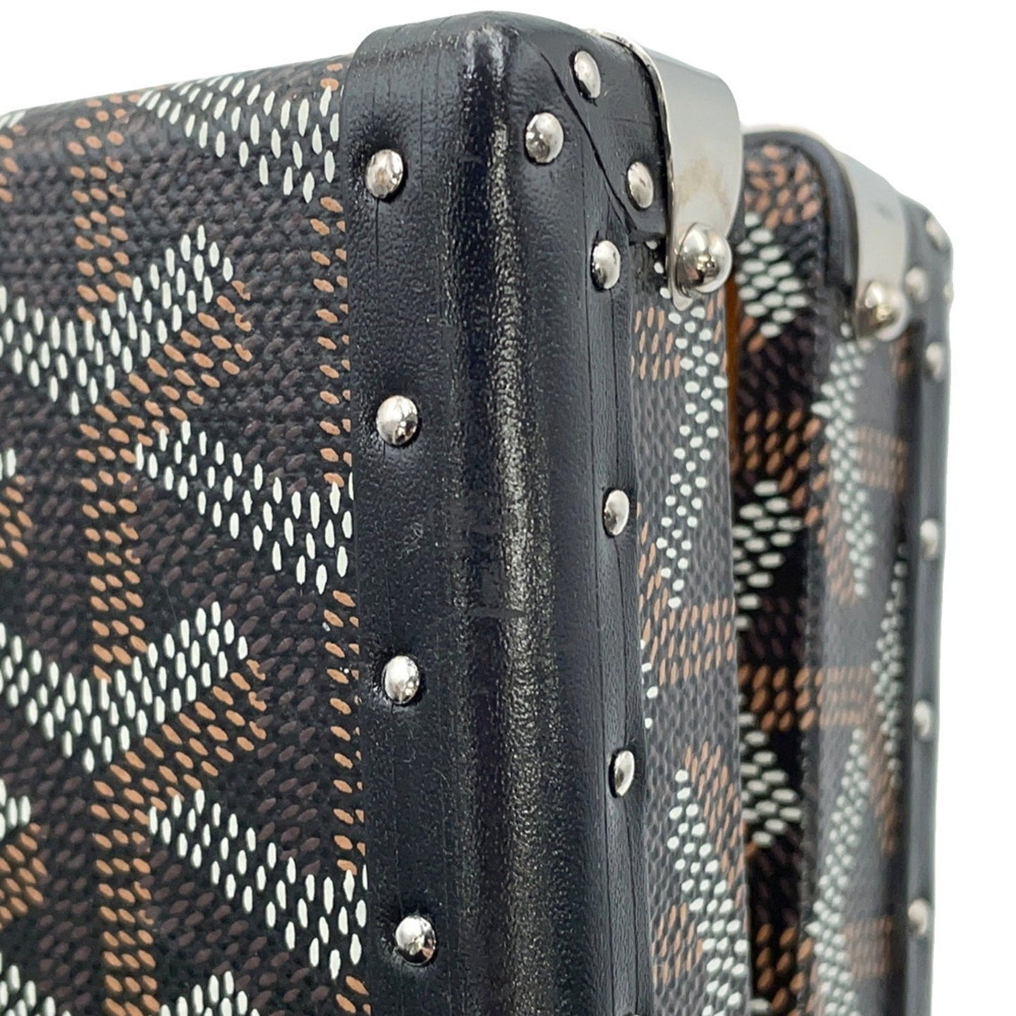 Goyard Brown Canvas, Leather Shoulder
