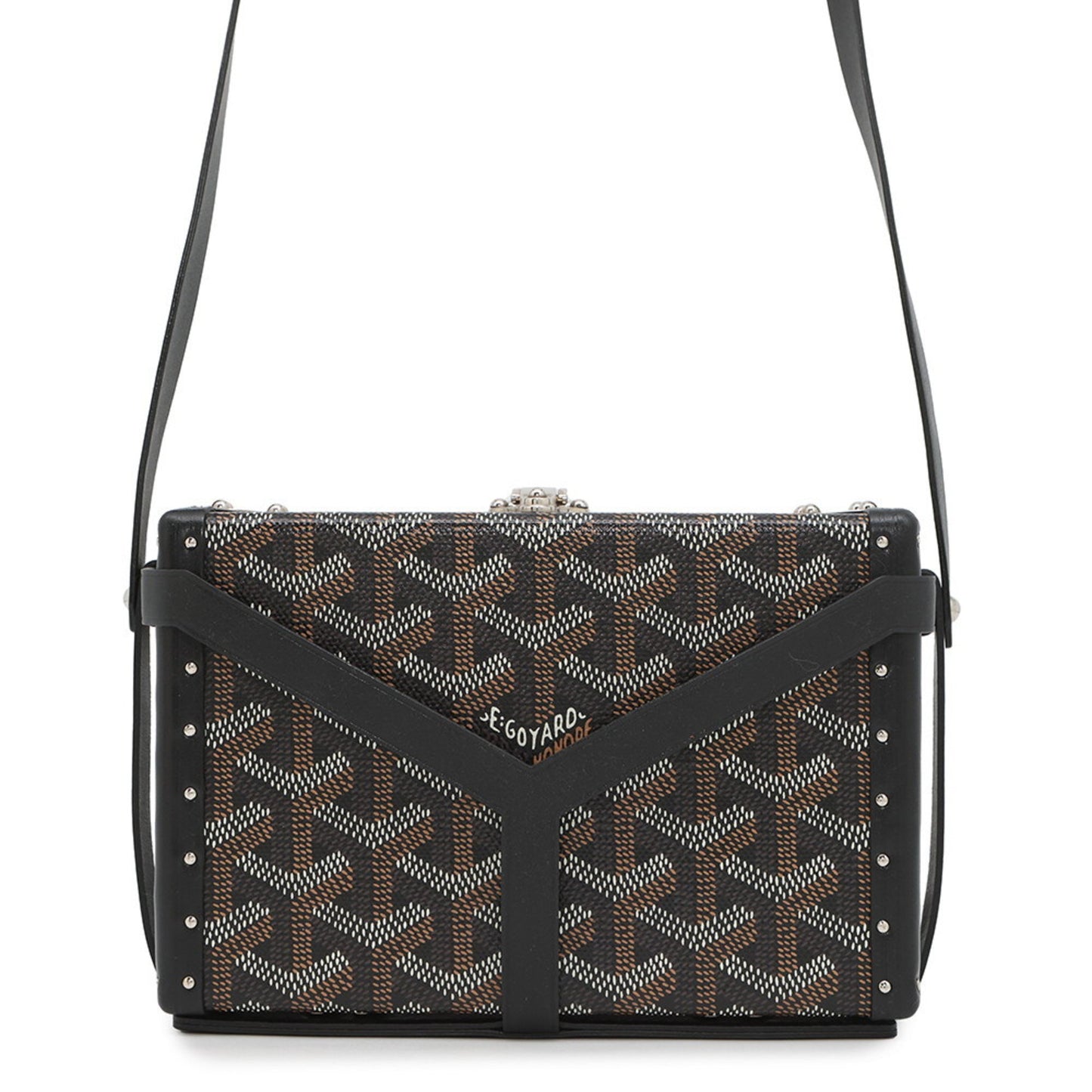 Goyard Brown Canvas, Leather Shoulder