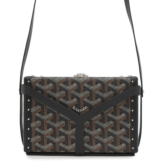 Goyard Brown Canvas, Leather Shoulder