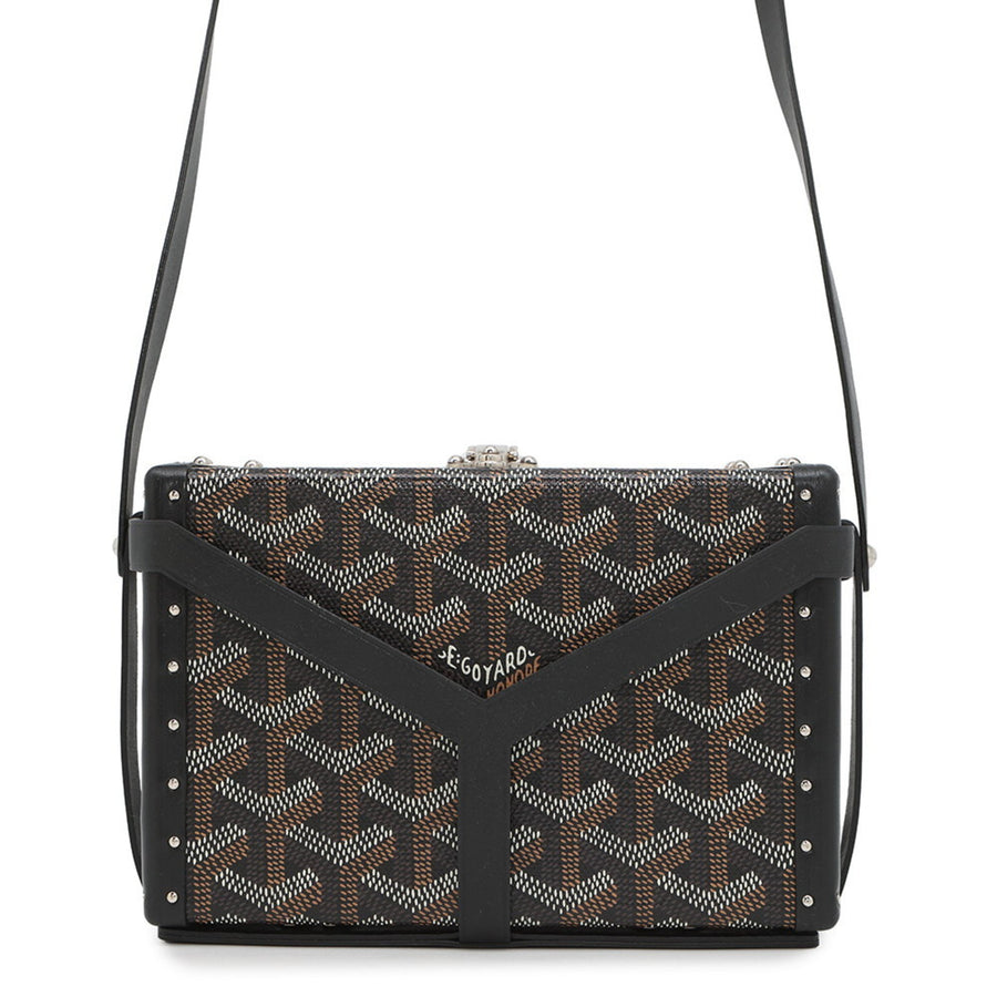 Goyard Brown Canvas, Leather Shoulder