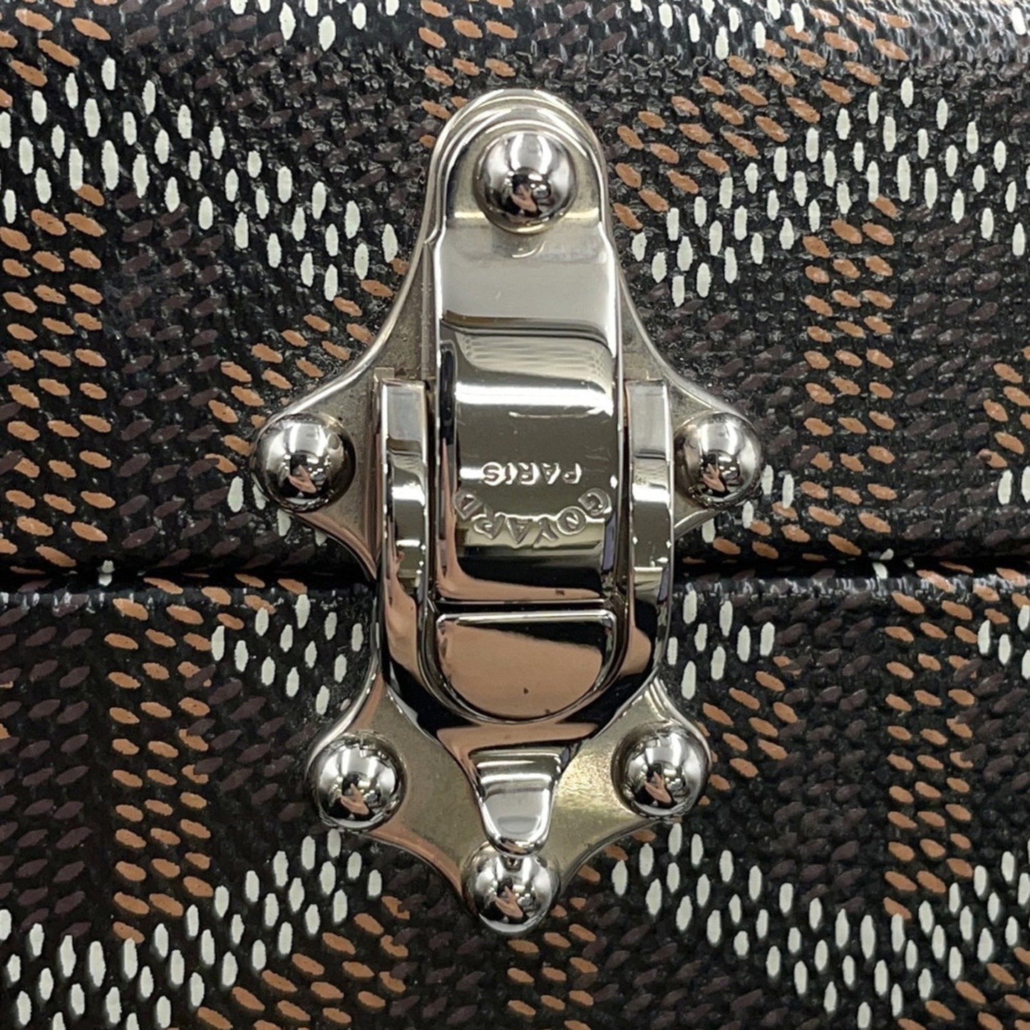 Goyard Brown Canvas, Leather Shoulder