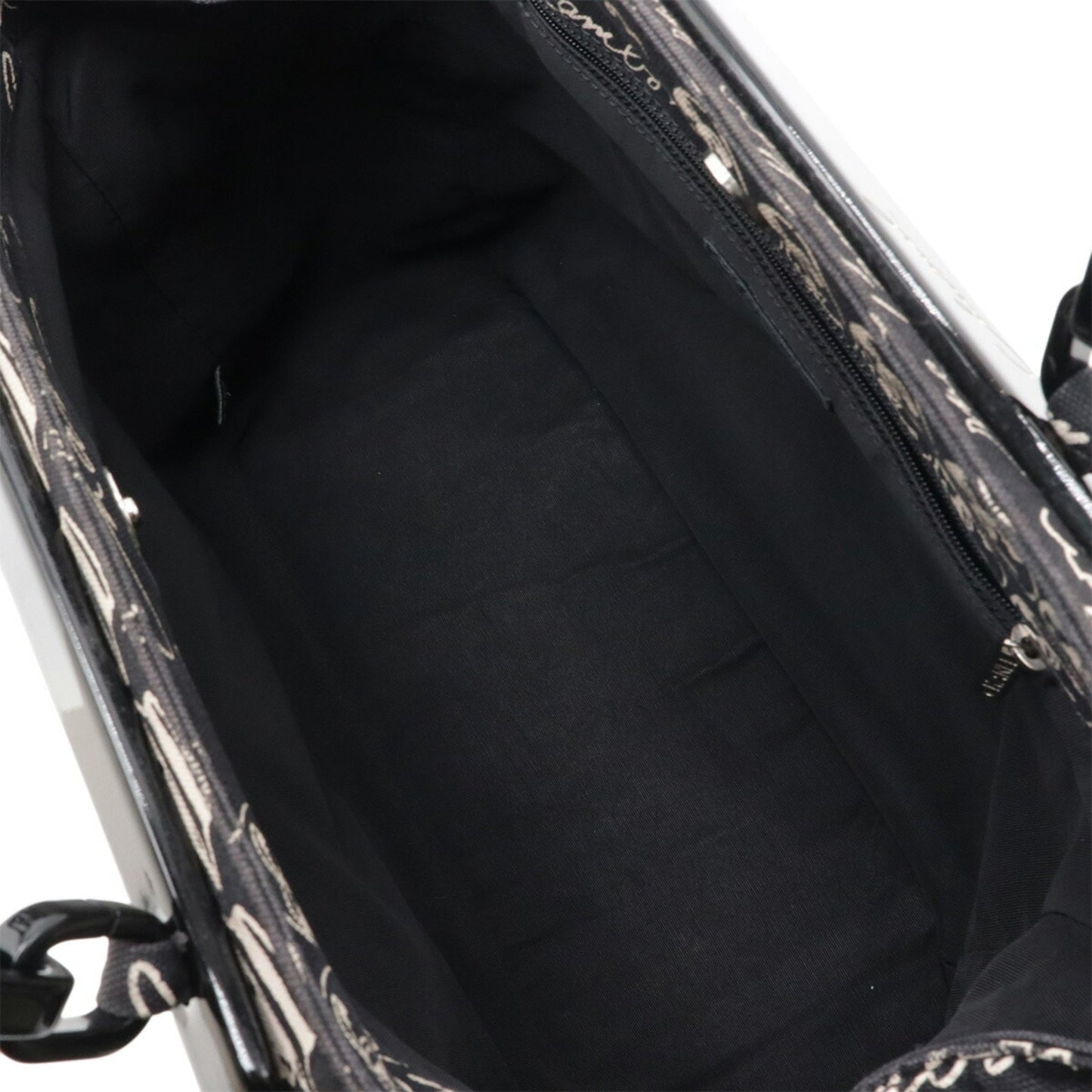 Chanel Black Canvas Camellia
